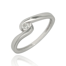 Fehér arany gyűrű 50-es méret - B51530